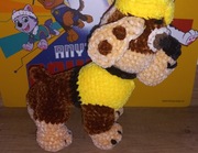 Maskotka na szydełku Psi patrol   -Rubble 