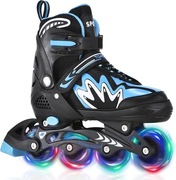 Łyżworolki, 4 rozmiary, regulowane kółka LED