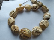 Korale bursztynowe Naszyjnik bursztyn srebro prezent