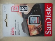 Karta pamięci SDHC SanDisk Ultra 16 GB klasa 10 80MB/s