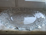 Kryształowy talerz patera PRL