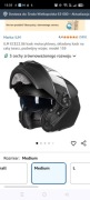 Kask motocyklowy czarny mat Ilm r.m