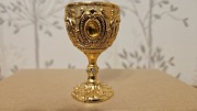 6 x metalowy kieliszek, zestaw 6 sztuk, złoty kieliszek do wódki