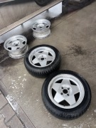 Felgi Borbet A Classic 16" 4x108 srebrne Made in Germany + Dunlop 205/55R16