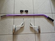 Zestaw do nauki jazdy na rowerze - kółka, drążek i mocowanie