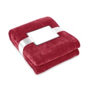 Koc Kocyk Polarowy 120 x150 cm Burgund Czerwień NOWY