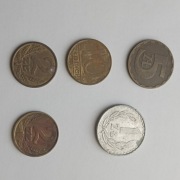 Mix monet PRL - 1,2,5,10 zł.