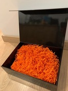 Eleganckie pudełko ozdobne zamykane na magnes czarne 330 x 230 x 100