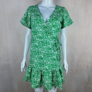 Sukienka Boohoo Tall zielona kwiatowa mini 38 nowa z metką