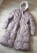 Cieplutka KURTKA Zimowa Damska Pikowana CAPPUCCINO M/L