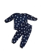 Miękka pluszowa piżama w kocie łapki, r.80-86