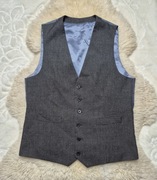 Kamizelka garniturowa M  Szara meska Skoper
