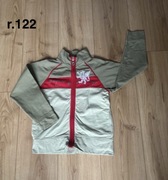 Czerwono-zielona bluza na zamek, r. 122 (7lat)