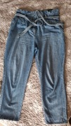 Jeansy paperbag z wysokim stanem H&M