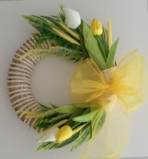 Wianek Wielkanocny ręcznie robiony 