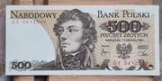 500 ZŁ KOŚCIUSZKO 1982 ser. GE stan UNC