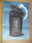 Plakat BHP . Stary plakat PRL