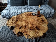 Stolik kawowy czeczota topolowa orzech dąb drewno 