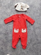 Pajacyk r. 68 5.10.15 i czapka Next