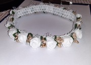 Opaska wianuszek do chrztu