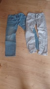 Spodnie jeans 2 sztuki H&M name it 146