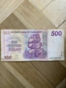 500 Reserve Bank of Zimbabwe