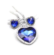 Titanic Replika Serce Oceanu + Kolczyki + Torebka 