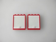 Lego drzwi 6154c02 6154 + 6155 czerwone białe do 4208 7239 60002 70813 City