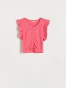 Bluzka z marszczeniem reserved rozmiar 134