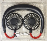 Mini wiatrak wentylator podróżny na akumulator 3 stopniowy na szyję