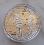 Srebrna moneta 1 dolar z Tuwalu - konik morski