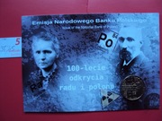 Moneta 2zł 100lat Odkrycia Polonu i Radu w blistrze jak na foto