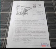 Gaźnik WEBER 34 DCHD 34DCHD1 instrukcja obsługi regulacji Fiat 125p polonez