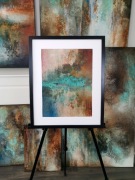 Pejzaż/abstrakcja, A3, mixed media, Monika Seroka