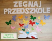 Żegnaj przedszkole dekoracja gazetka koniec roku 