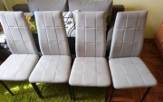 Krzesło ModernHome 43 x 41 x 98 cm odcienie szarości 4 szt.