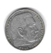 5 MAREK z 1936J rok HINDENBURG ŁADNY STAN HH.02