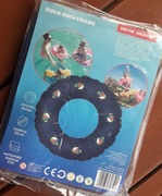 Koło dmuchane Doctor"Dolphin"różowe 65 cm truskawki wytrzymałe