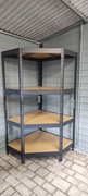 Regał Warsztatowy Narożny 180x90x90x45 cm 4P/250kg
