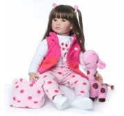 REALISTYCZNA LALKA REBORN KEIUMI IDEALNY PREZENT DLA DZIECKA 55 CM Z MISIEM