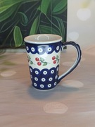 Kubek ceramiczny Bolesławiec smukły Delta 0.3L. ceramika Bolesławiec