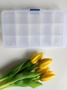 Organizer na śrubki lub kolczyki, organizer z przegródkami