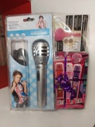 GRUNDIG Mikrofon zestaw prezentowy + 3x perfumowany dezodorant  + klucz LED