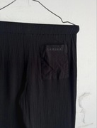 Czarne luźne spodnie Lamania La Mania 36 S Bay rajon proste