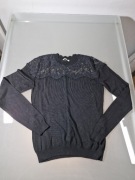 Orsay Elegancki Taliowany Sweterek z Koronką Rozmiar S