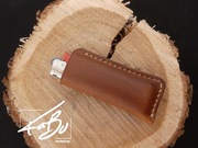 Skórzane etui na zapalniczkę BIC BEZ GRAWERU Dzień Dziadka Walentynki EDC