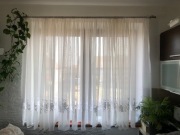 gotowa firanka  7 metrów szerokosc długość 145 cm