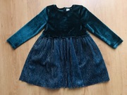 Sukienka welurowa z długim rękawem, Cool Club, rozm.98