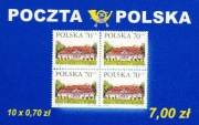 Zeszycik znaczkowy Dworki polskie (10 x 3624 Dwór w Modlnicy) - Poczta P