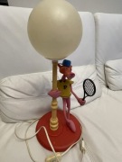 REZERWACJA Unikatowa stara lampa z Różową Panterą